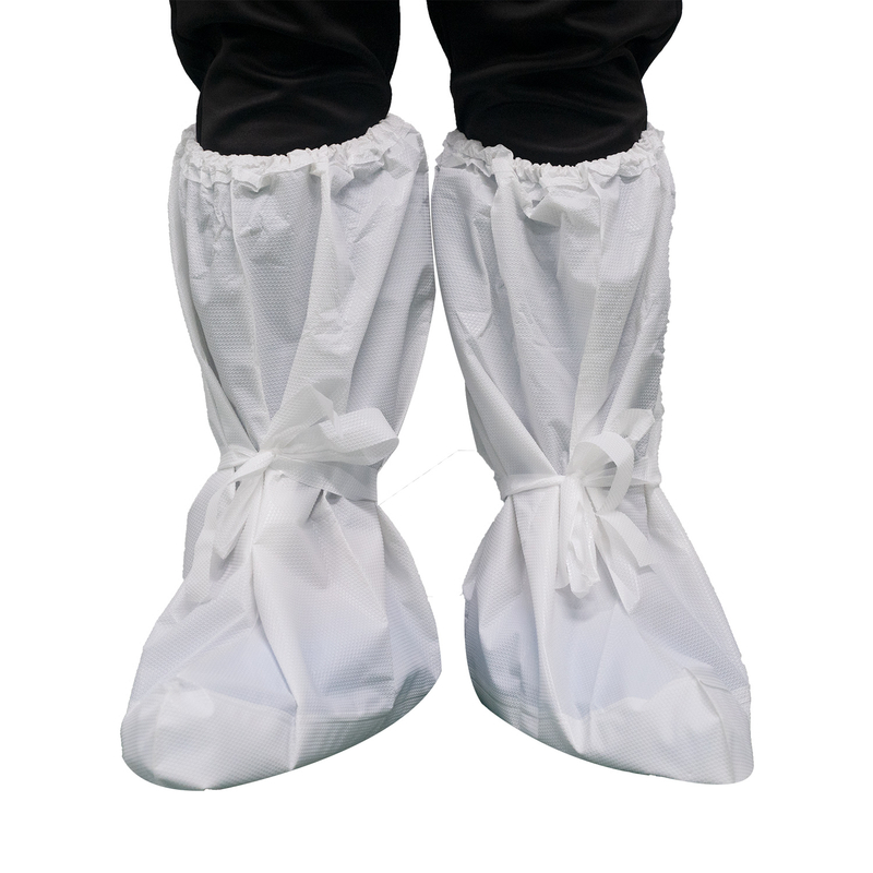 CPE Waterproof Boot Covers With Ties Buy boot covers, disposable boot